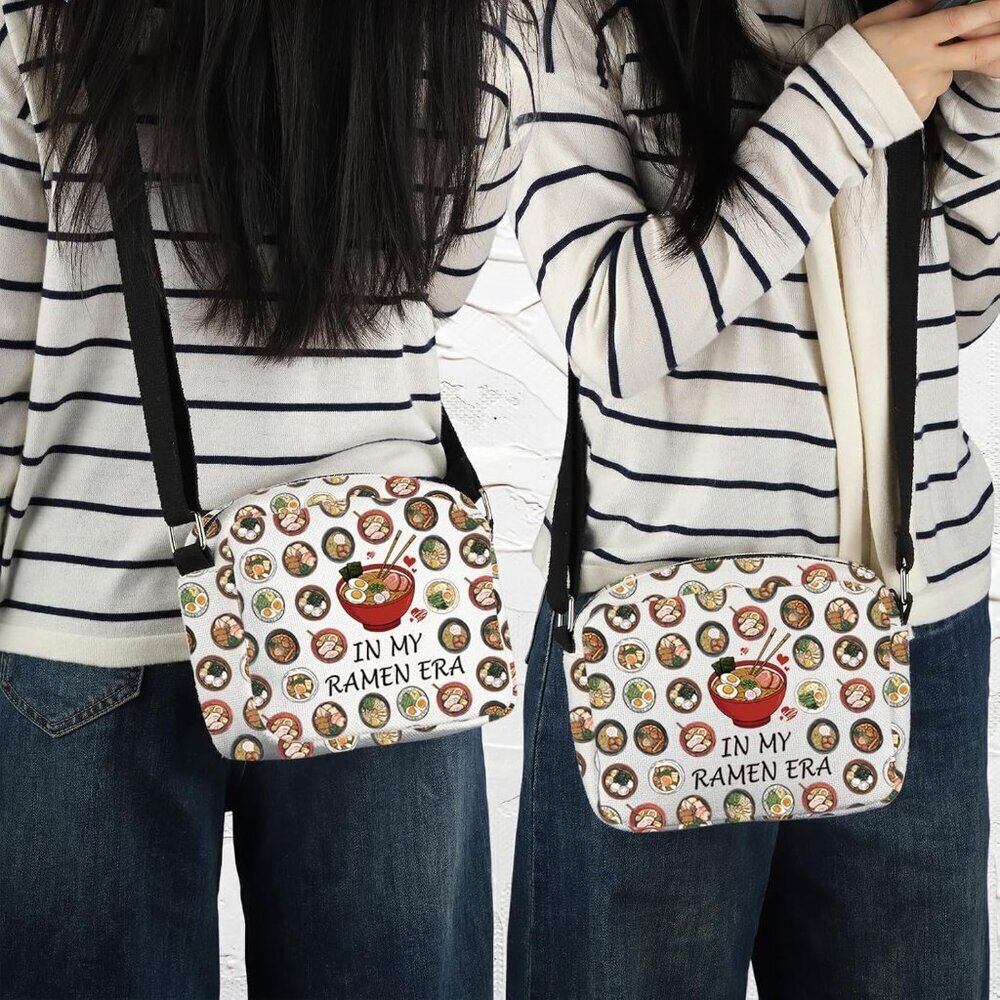 Ramen Lover Ramen Era Crossbody Bag for Foodie Women - Water-resistant, Lightwei - Picture 6 of 7